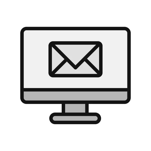 Email Icon Vector Illustration Design — Vetor de Stock