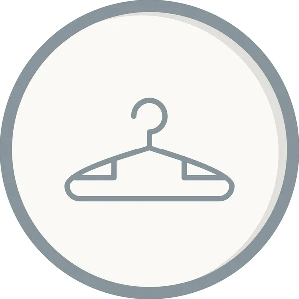 Vector Illustration Hanger Icon — Stok Vektör