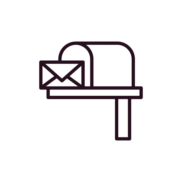 メールボックスだWebアイコンシンプルなデザイン — ストックベクタ