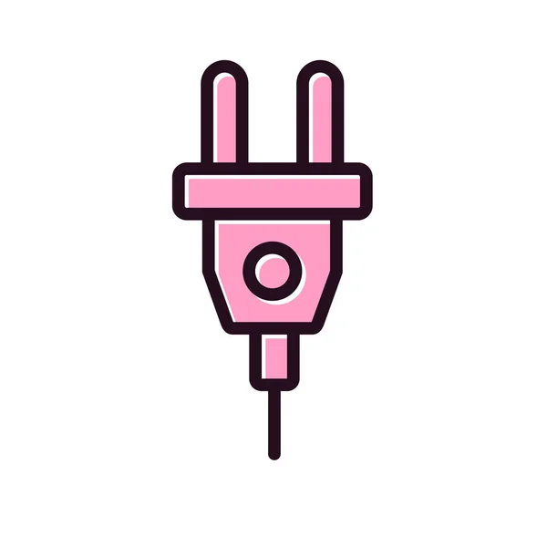 Plug Web Icon Simple Illustration — Stock Vector