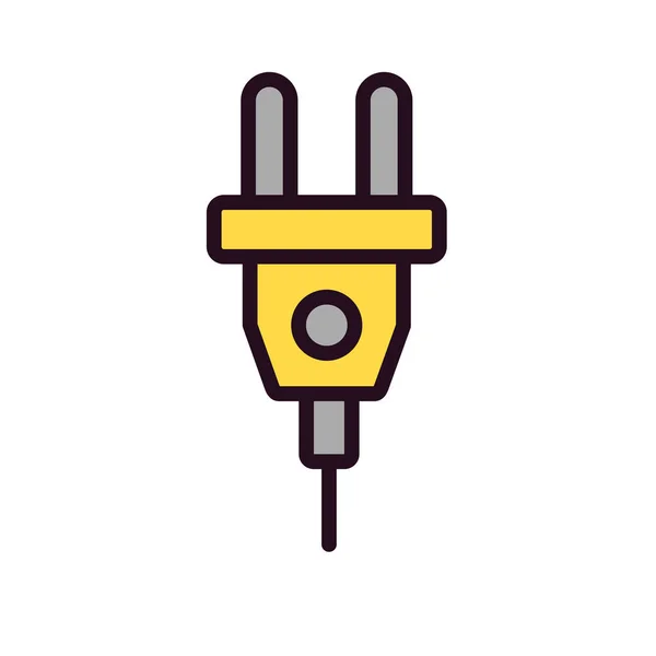 Plug Web Icon Simple Illustration — Stock Vector