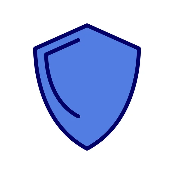 Shield Vector Illustration Line Icon — Διανυσματικό Αρχείο