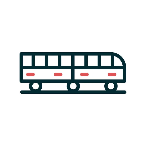 Vector Icono Bus Señal Línea Delgada Ilustración Símbolo Contorno Aislado — Vector de stock