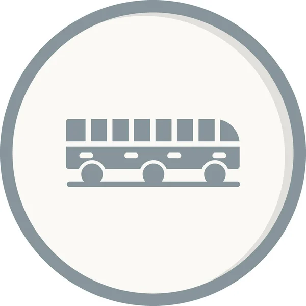 Bus Web Icoon Eenvoudig Ontwerp — Stockvector