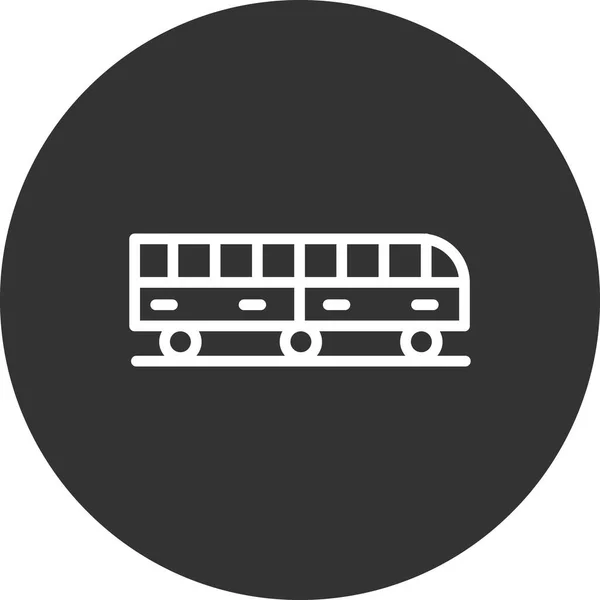 Bus Web Icoon Eenvoudig Ontwerp — Stockvector