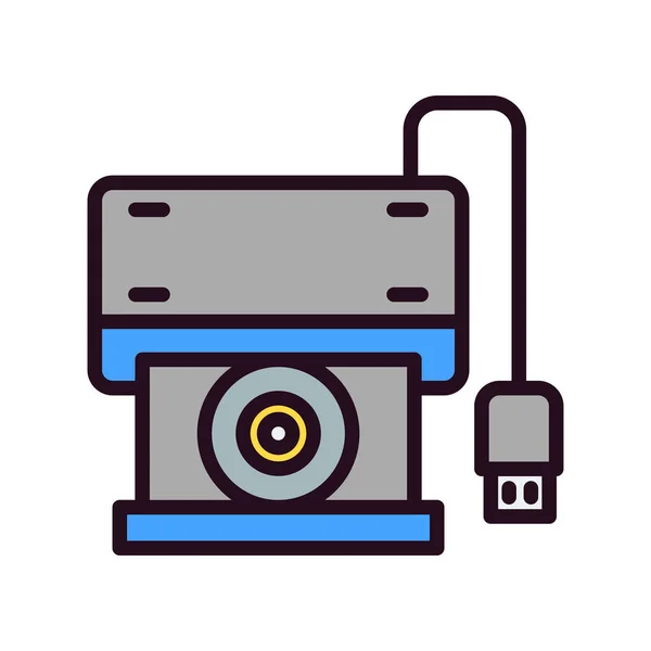 Camera Icon Vector Illustration — Stock Vector