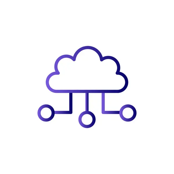 Cloud Computing Icon Vector Illustration — Stock Vector