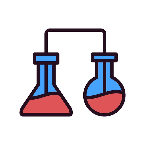 Laboratorium Web Icoon Eenvoudig Ontwerp — Stockvector