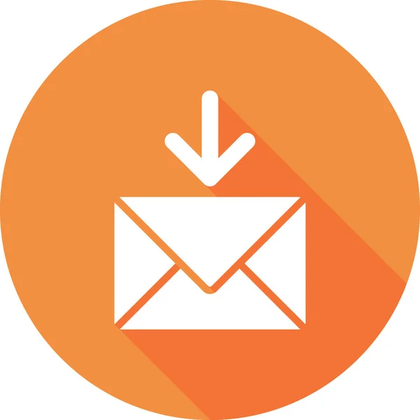 Mail Inbox Web Icon Simple Illustration — Vetor de Stock