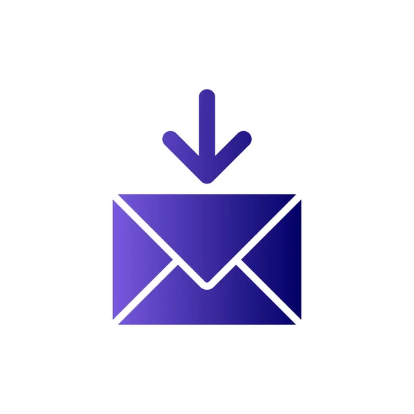 Mail Inbox Web Icon Simple Illustration — Image vectorielle