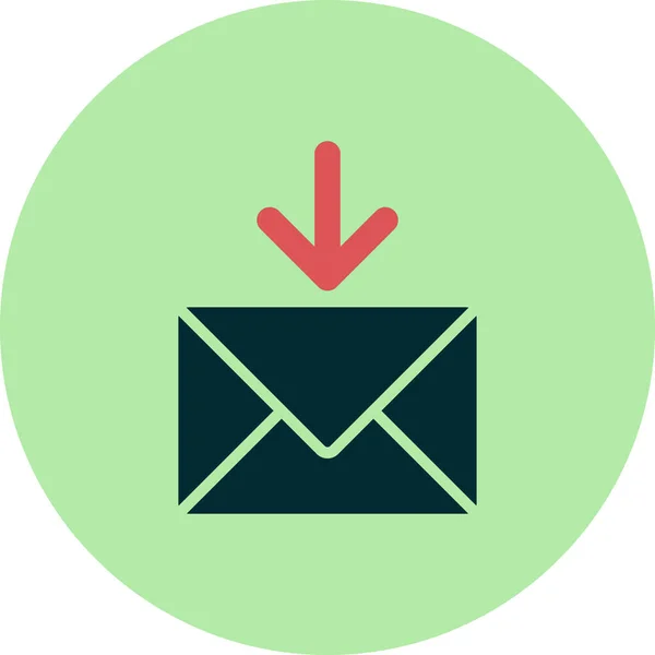 Mail Inbox Web Icon Simple Illustration —  Vetores de Stock