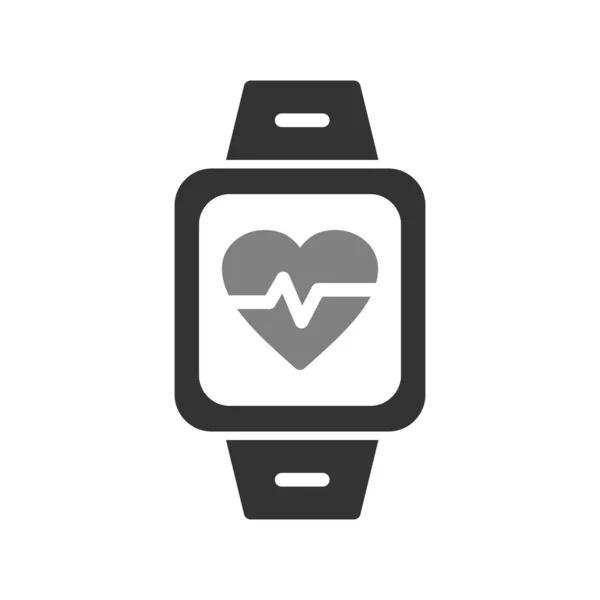 Smartwatch Vecteur Mince Ligne Icône — Image vectorielle