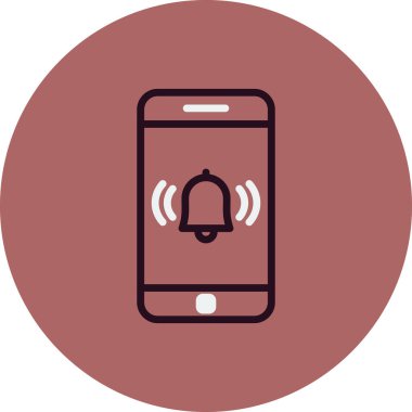 akıllı telefon, basit vektör illüstrasyon tasarımı