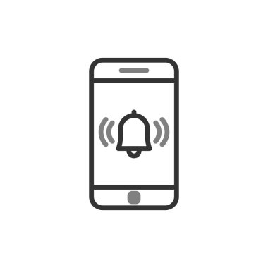 akıllı telefon, basit vektör illüstrasyon tasarımı