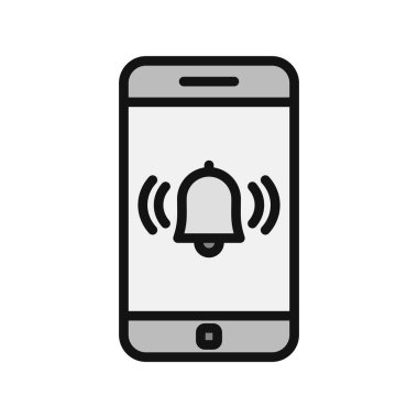 akıllı telefon, basit vektör illüstrasyon tasarımı