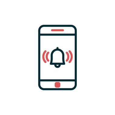 akıllı telefon, basit vektör illüstrasyon tasarımı