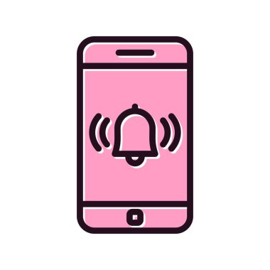 akıllı telefon, basit vektör illüstrasyon tasarımı