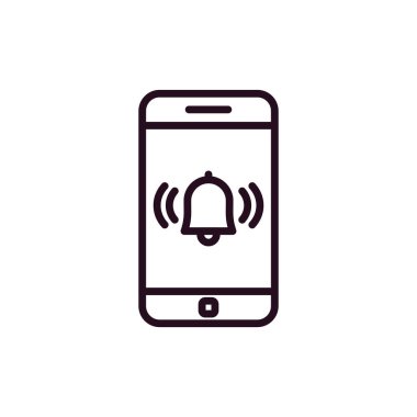 akıllı telefon, basit vektör illüstrasyon tasarımı