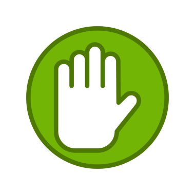 el simgesi vektör illüstrasyon tasarımı