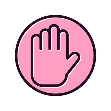 el simgesi vektör illüstrasyon tasarımı