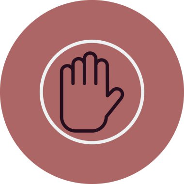 el simgesi vektör illüstrasyon tasarımı