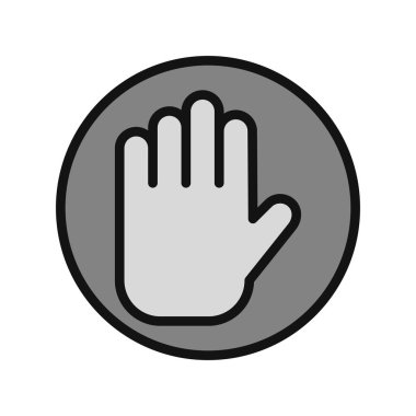 el simgesi vektör illüstrasyon tasarımı