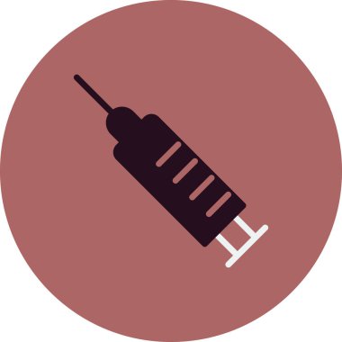 Şırınga. Web simgesi basit illüstrasyon