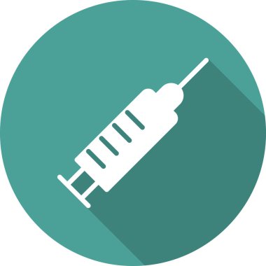 Şırınga. Web simgesi basit illüstrasyon