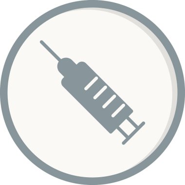 Şırınga. Web simgesi basit illüstrasyon