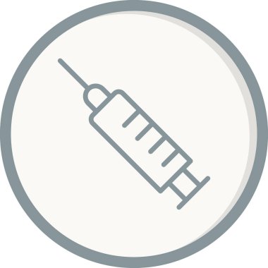 Şırınga. Web simgesi basit illüstrasyon