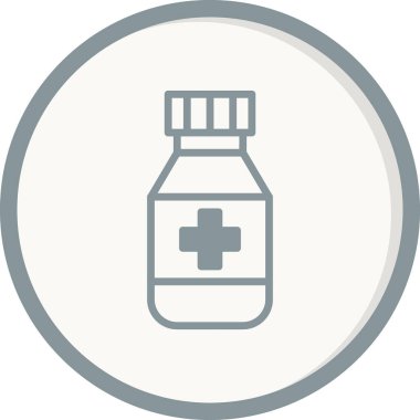 İlaç şişesi. Basit tasarım