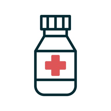 İlaç şişesi. Basit tasarım