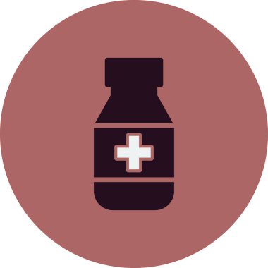 İlaç şişesi. Basit tasarım