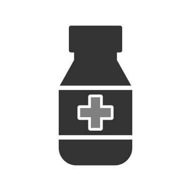 İlaç şişesi. Basit tasarım