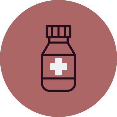 İlaç şişesi. Basit tasarım