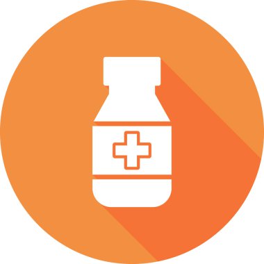 İlaç şişesi. Basit tasarım