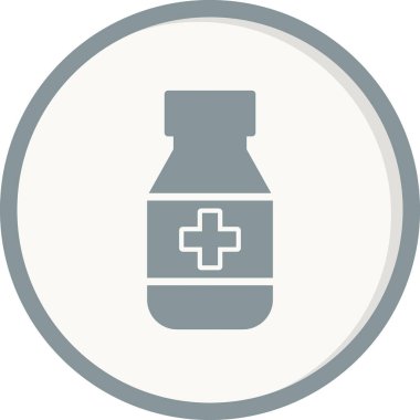 İlaç şişesi. Basit tasarım