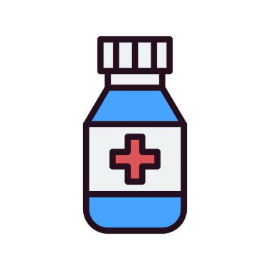 İlaç şişesi. Basit tasarım