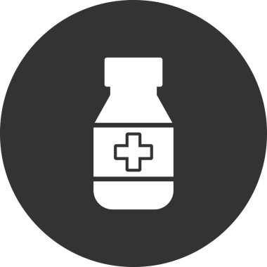 İlaç şişesi. Basit tasarım