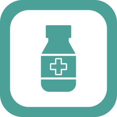 İlaç şişesi. Basit tasarım