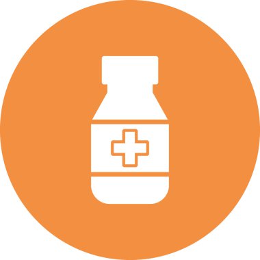 İlaç şişesi. Basit tasarım