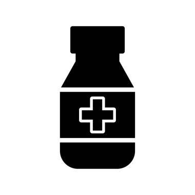 İlaç şişesi. Basit tasarım