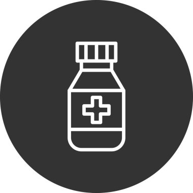 İlaç şişesi. Basit tasarım