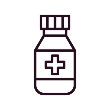 İlaç şişesi. Basit tasarım