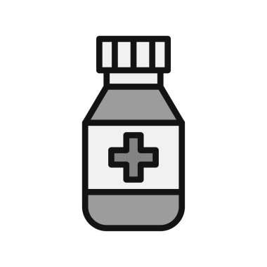 İlaç şişesi. Basit tasarım