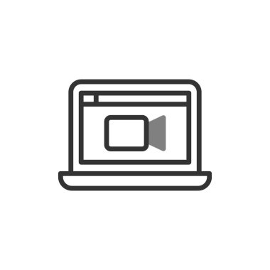  video çağrısı vektör illüstrasyon tasarımı