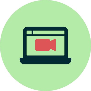  video çağrısı vektör illüstrasyon tasarımı