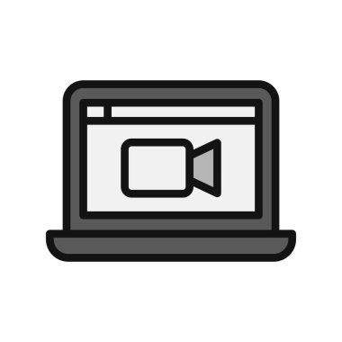  video çağrısı vektör illüstrasyon tasarımı