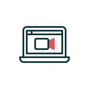  video çağrısı vektör illüstrasyon tasarımı