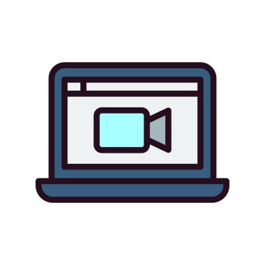  video çağrısı vektör illüstrasyon tasarımı